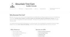 Desktop Screenshot of mountaintreecare.com